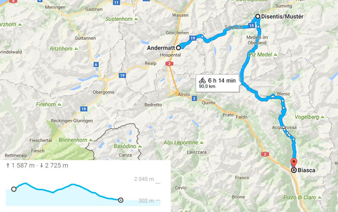 Itinéraire de l'étape 4