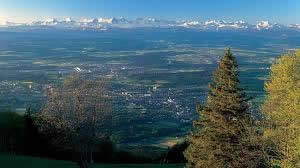 Vue depuis le restaurant au sommete du Weissenstein