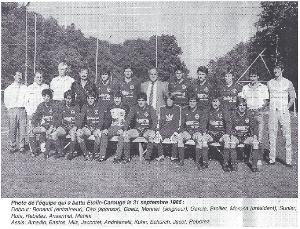 Equipe de Sain-Blaise victoorieuse