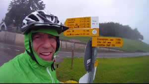 Daniel au sommet du Stoss