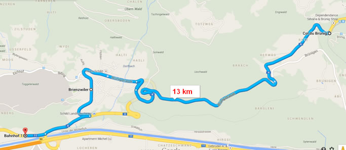 itinéraire Brunig