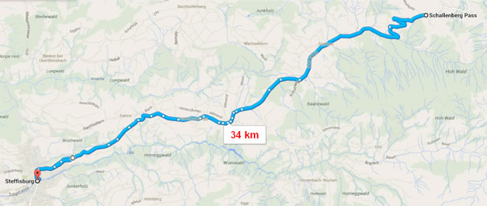 itinéraire du col du Schallenberg