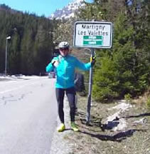 Daniel au sommet du col Champex