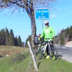 Daniel au sommet de la Givrine