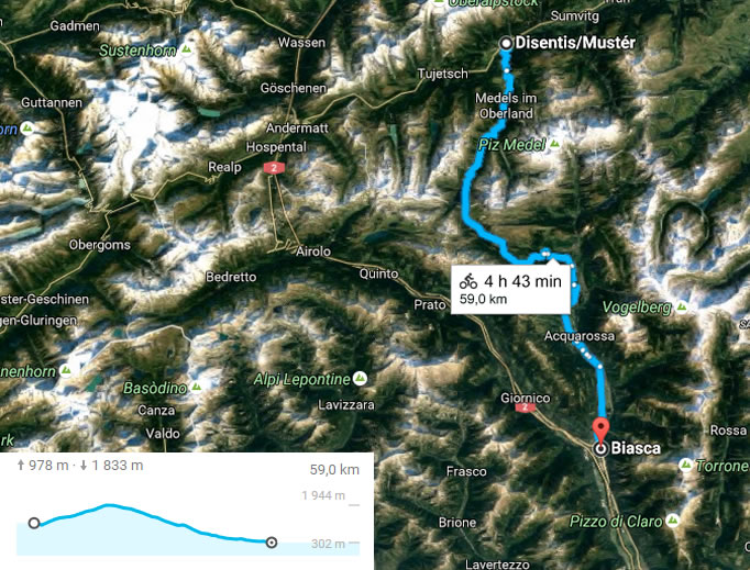 Itinéraire de l'étape 4