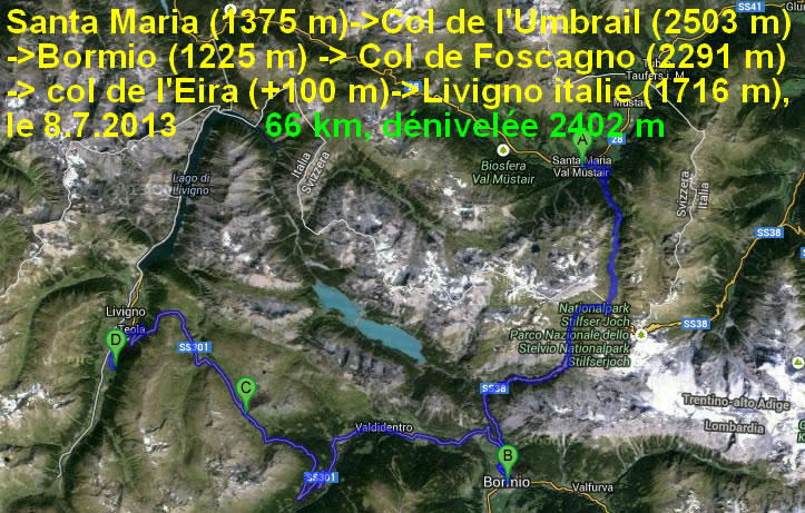 Itinéraire de l'étape 3