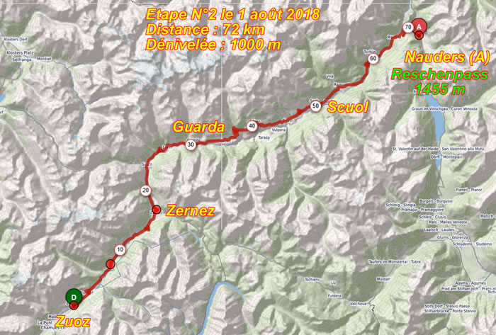 itinéraire étape 2